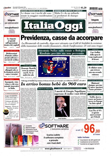 Italia oggi : quotidiano di economia finanza e politica